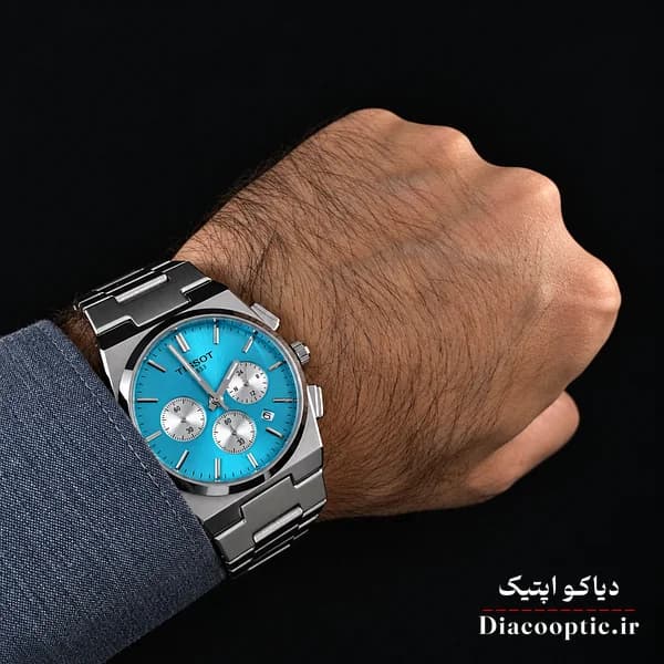ساعت مچی مردانه سه موتور برند تیسوت مدل DO1344 استیل — تصویر ۸
