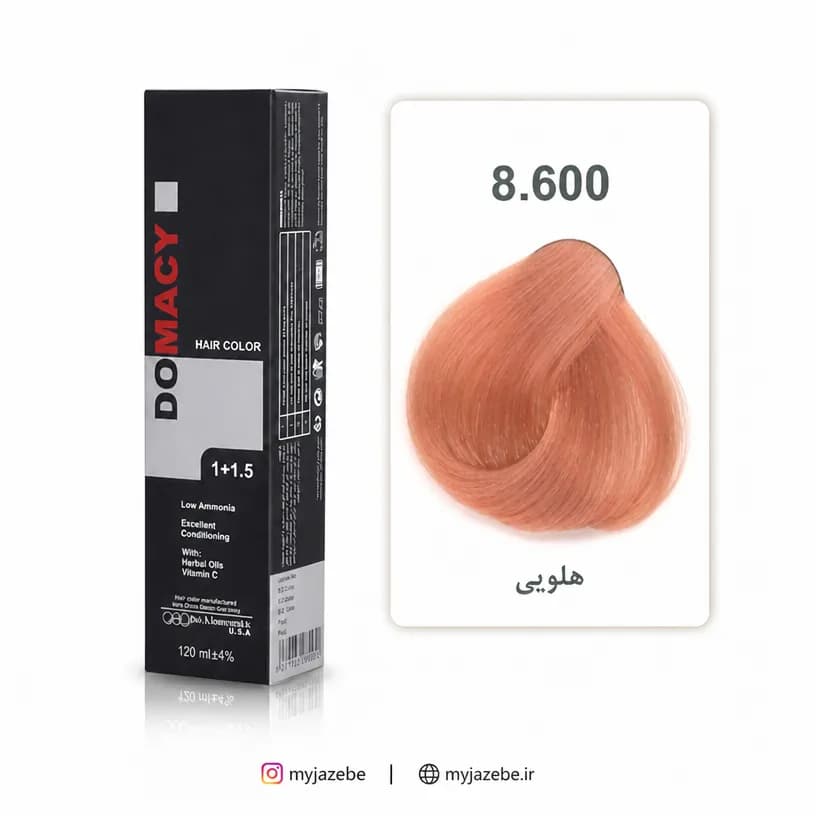 رنگ مو دوماسی هلویی 8/600 — تصویر ۲