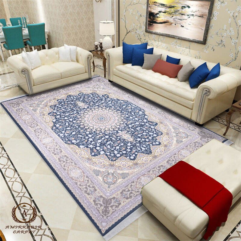 فرش 1500 شانه طرح نسیم اطلسی
