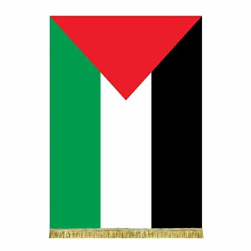 کتیبه مخمل عمودی پرچم فلسطین