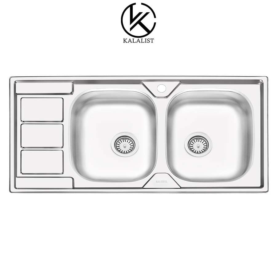 سینک ایلیا استیل نیمه فانتزی توکار مدل 4051