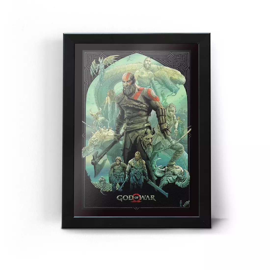 تابلو قاب گاد آف وار طرح 13 God of War