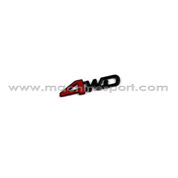 آرم 4WD چهار چرخ متحرک خودروهای دو دیفرانسیل سایز 6.5 سانت مشکی قرمز