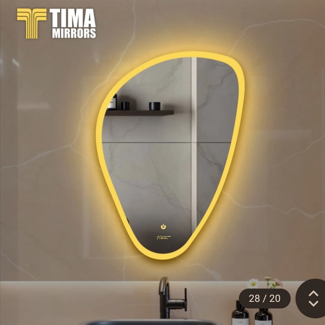 آینه سرویس بهداشتی تیما Tima مدل هوشمند کد 600 سایز 50 در 70