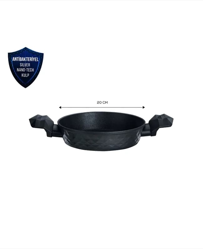 ماهیتابه 20 سانتی دسته آنتی باکتریال کاراجا کد 502000242 — تصویر ۲