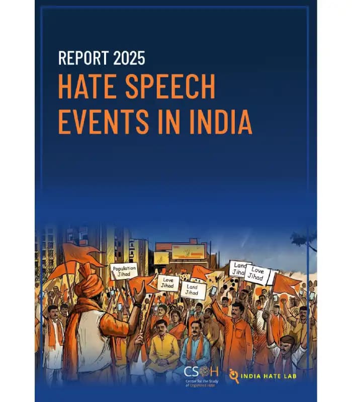 کتاب Hate Speech Events in India 2025 (رویدادهای سخنان نفرتپراکنانه در هند ۲۰۲۵) اثر India Hate Lab | نسخه انگلیسی PDF