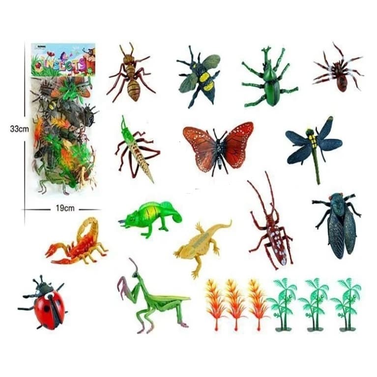 فیگور مدل حشرات طرح Wild Insects مجموعه 20 عددی کد WI950 — تصویر ۲