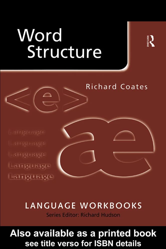 کتاب Word Structure (ساختار کلمه) نسخه انگلیسی PDF