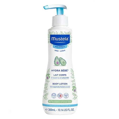 لوسیون ماستلا Mustela آبرسان پوست نرمال مناسب کودکان رایحه آووکادو حجم ۳۰۰ میل