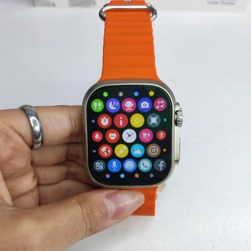 2 عدد ساعت هوشمند مدلQ30 طرح الترا و سری 9 در یک پک با هفت بند مدل Q30 — تصویر ۳