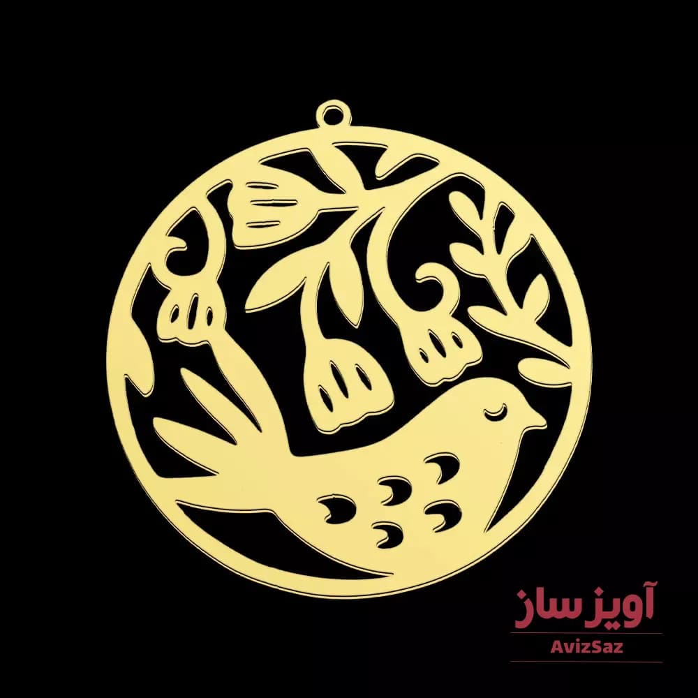 گردنبند پرنده و گل کد 101907