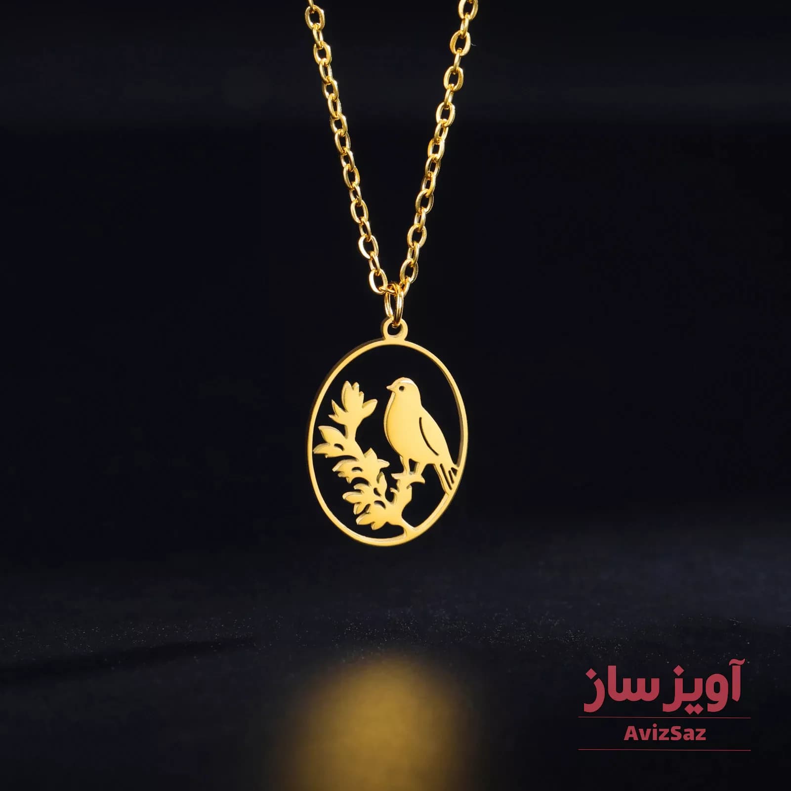 گردنبند پرنده و شاخه کد 101897