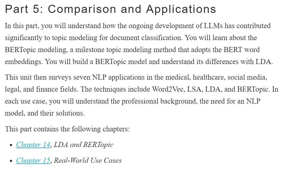 کتاب The Handbook of NLP with Gensim — تصویر ۶
