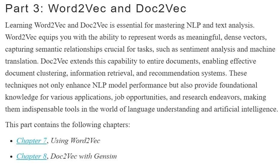 کتاب The Handbook of NLP with Gensim — تصویر ۴