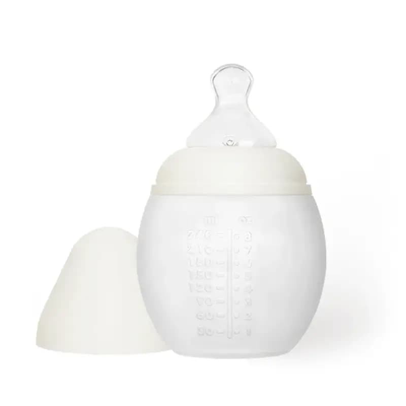 شیشه شیر ضد نفخ ۲۴۰ میل اله elhee رنگ شیری (Milk)