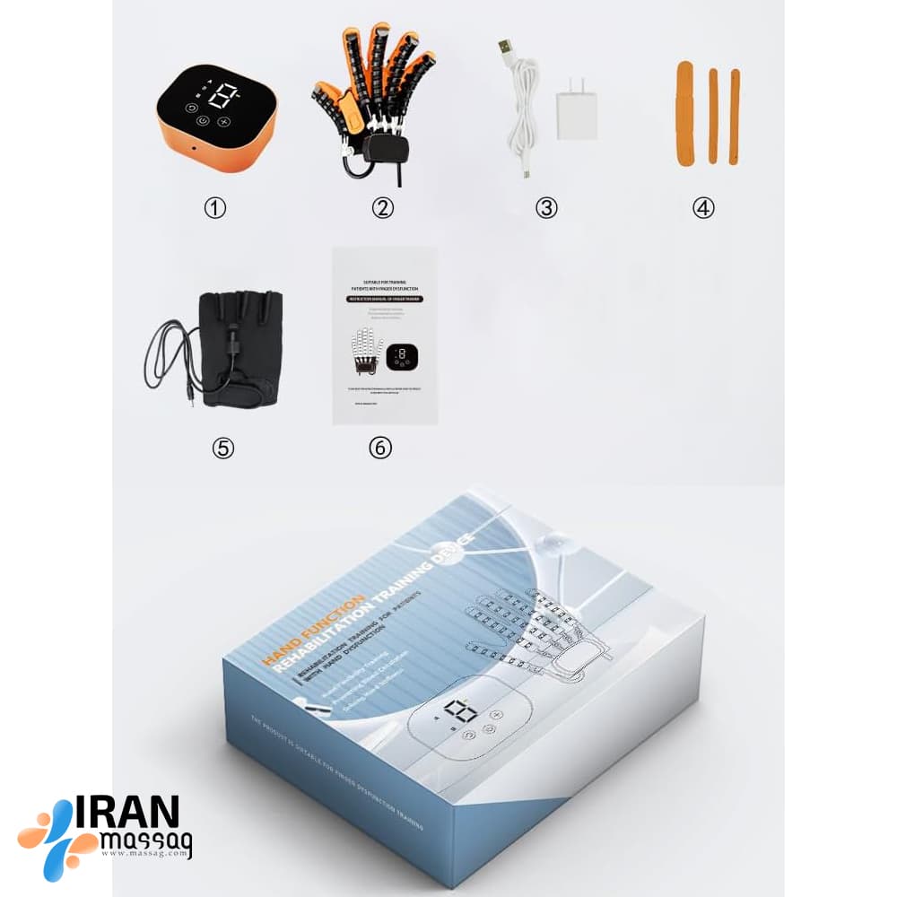 دستکش رباتیک توانبخشی دست راست مدل 937 | با سه حالت تمرین پیشرفته — تصویر ۴