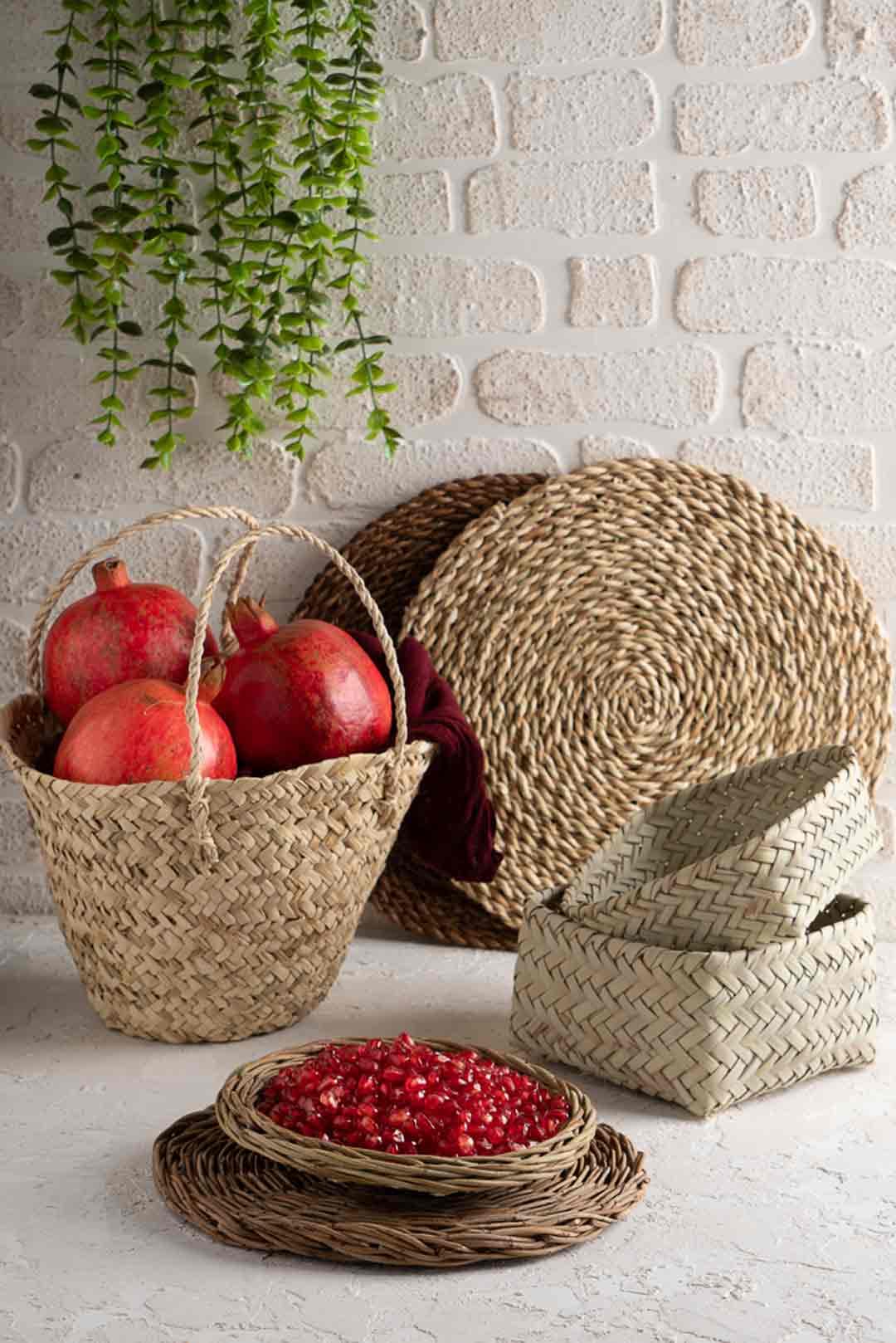 ظرف حصیری گود دایره ای — تصویر ۲