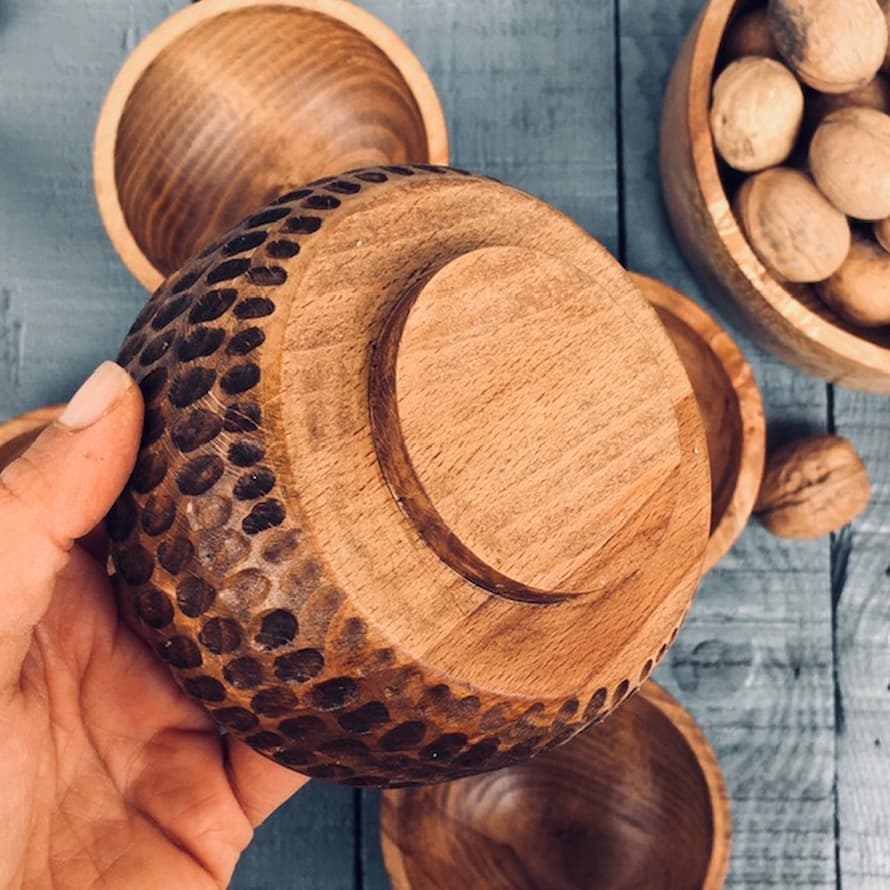 کاسه آجیل خوری چوبی کد 022 — تصویر ۴