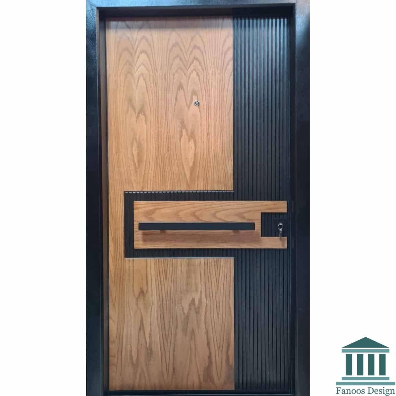 در ضدسرقت مدرن ترکیبی روکش راش CNC – کد 30442