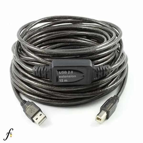 کابل USB پرینتری با تقویت کننده 15 متری (بافر دار) — تصویر ۲