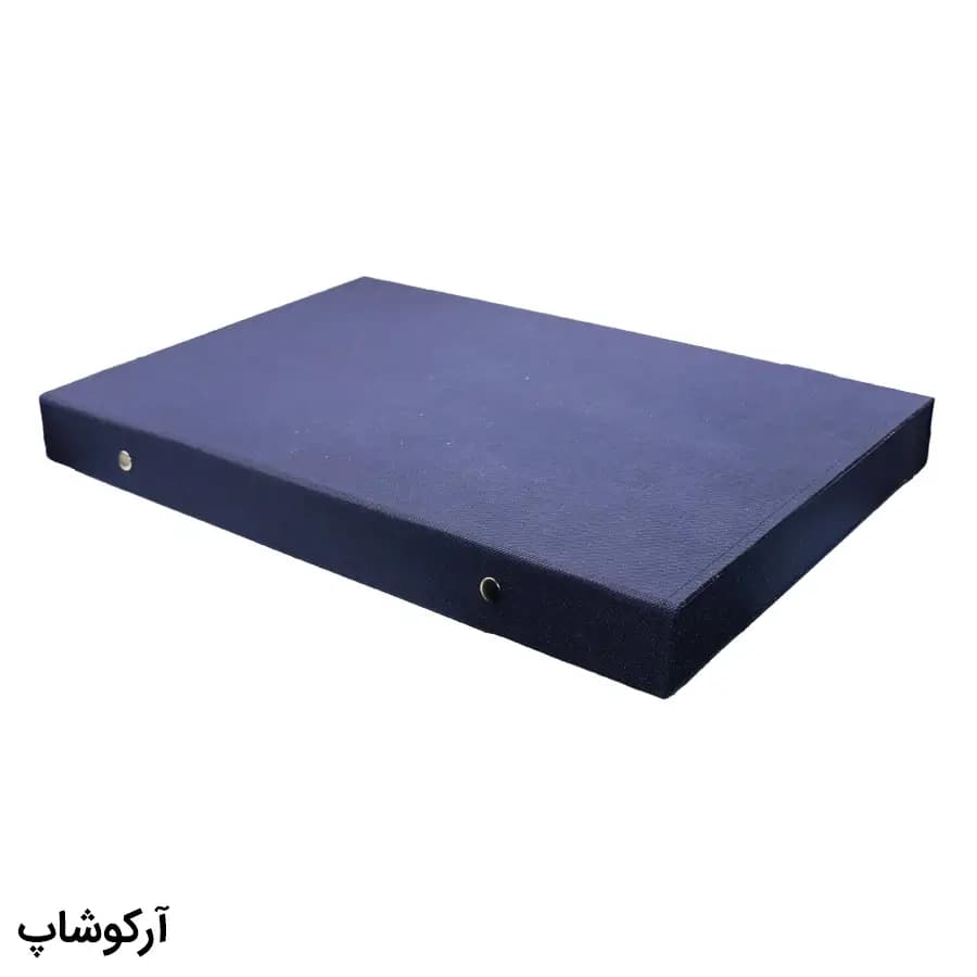 باکس و جعبه 18 تایی عینک طبی با رنگ آبی تیره (سرمهای) و جنس پارچهای اسپان (فایل) مدل 993038 — تصویر ۳