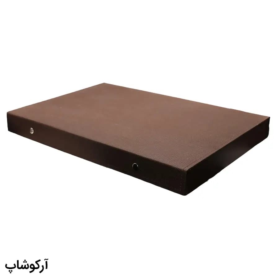 باکس و جعبه 18 تایی عینک طبی با رنگ قهوهای و جنس پارچهای اسپان (فایل) مدل 993036 — تصویر ۳