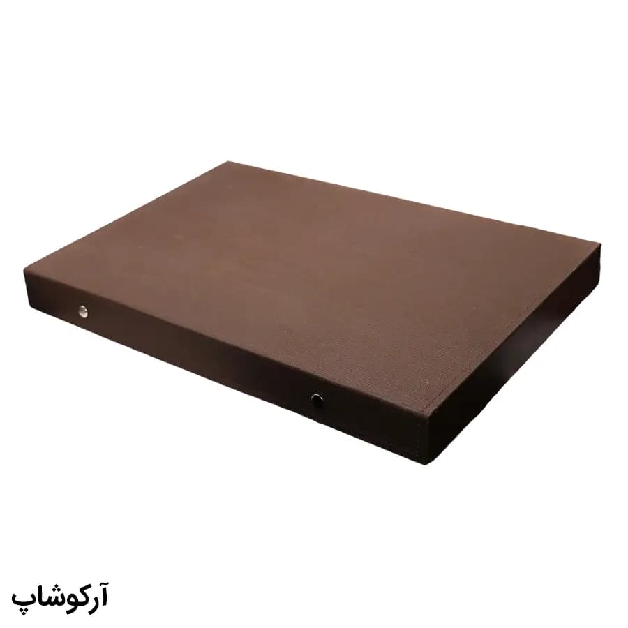 باکس و جعبه 18 تایی عینک طبی با رنگ قهوهای و جنس پارچهای اسپان (فایل) مدل 993036 — تصویر ۲
