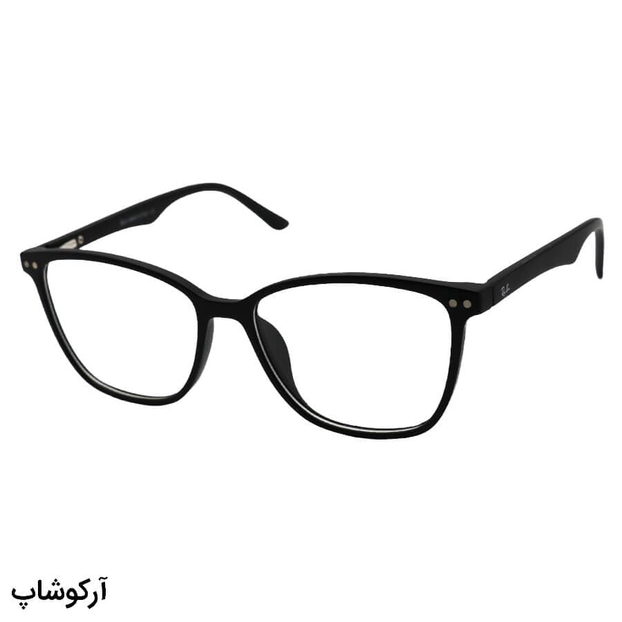 عینک طبی چند کاوره با فریم ویفرر شکل، رنگ مشکی، از جنس کائوچو و دسته فنری مدل TR2360 — تصویر ۲