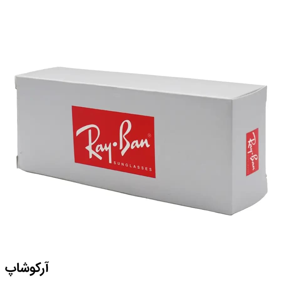پک عینک برند ریبن (Ray-Ban) با تمام تجهیزات و قاب قهوهای رنگ و چرمی مدل 993029 — تصویر ۷