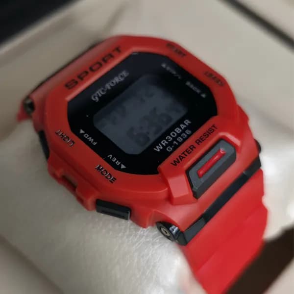 ساعت مچی اسپورت GTC-FORCE دیجیتال قرمز مدل G-1936 (ضدآب ) — تصویر ۴
