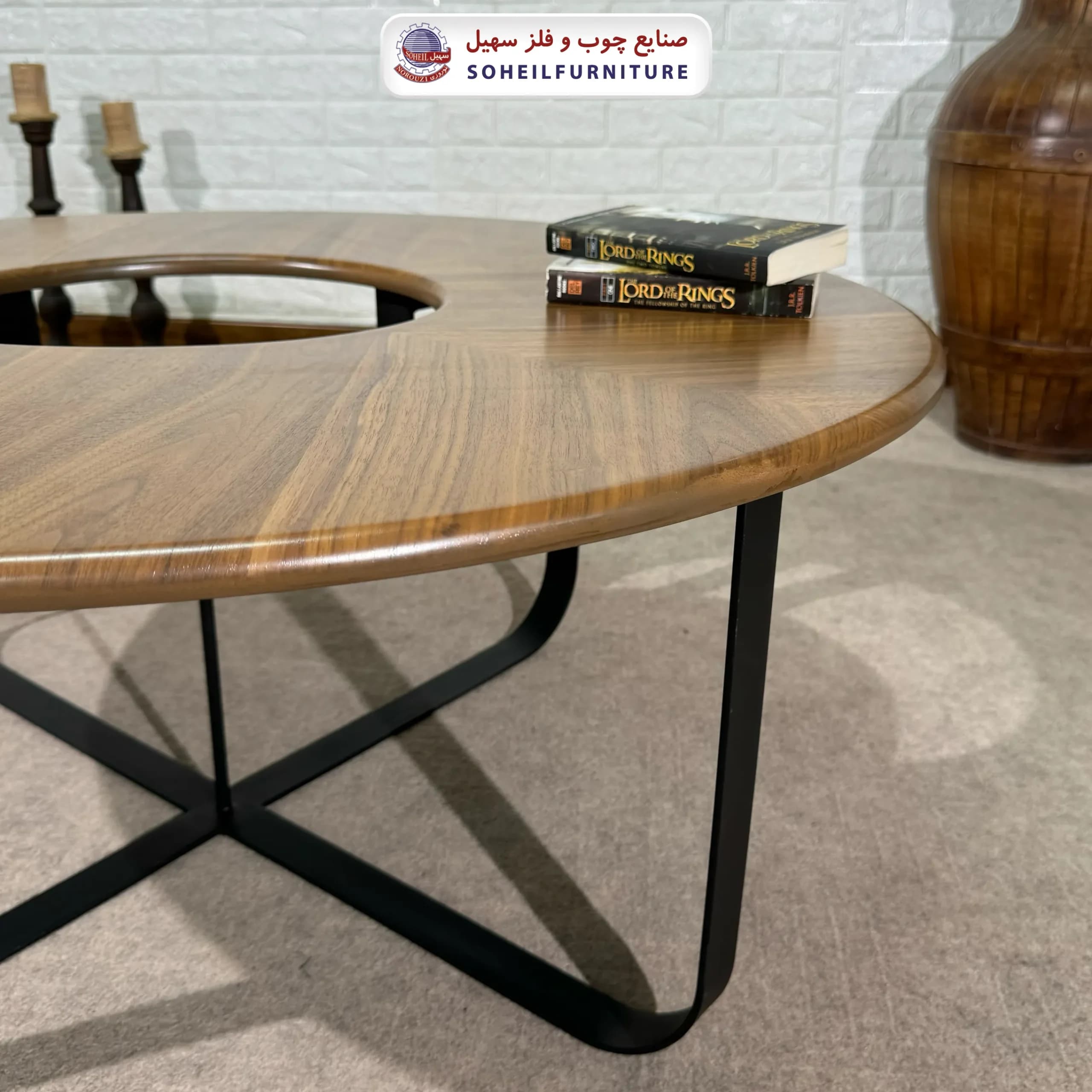 جلومبل چوب و فلز مدل دونات سهیل — تصویر ۴