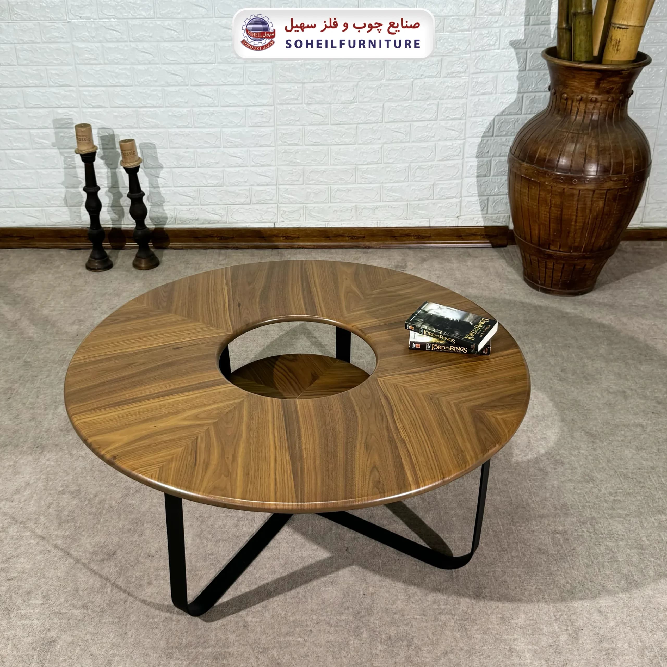 جلومبل چوب و فلز مدل دونات سهیل