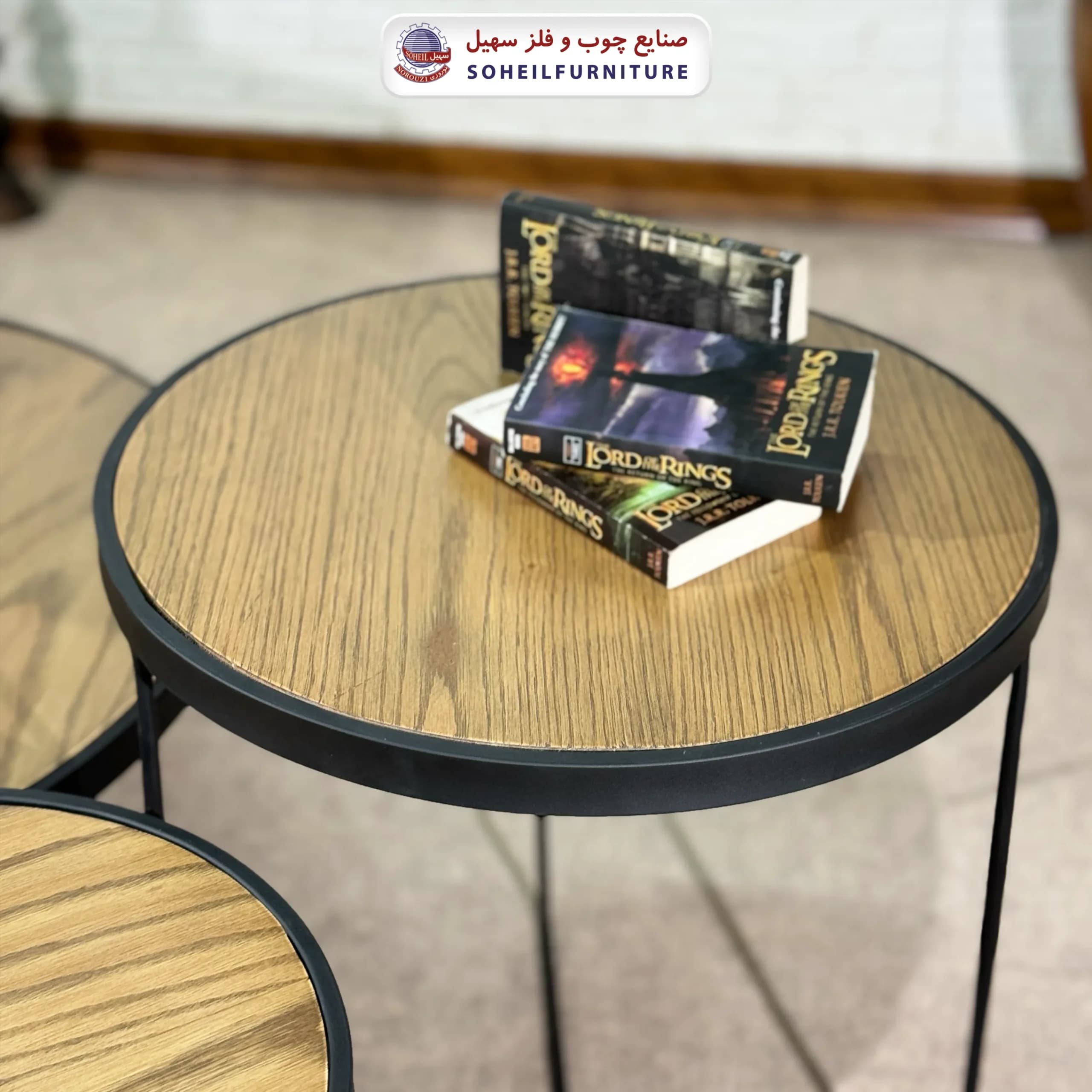 جلومبل چوب و فلز 3 تیکه مدل مارسی سهیل — تصویر ۵