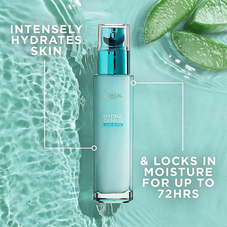 سرم آبرسان Loreal مدل Hydra Genius Oily to Combination حجم 70 میلی لیتر — تصویر ۴