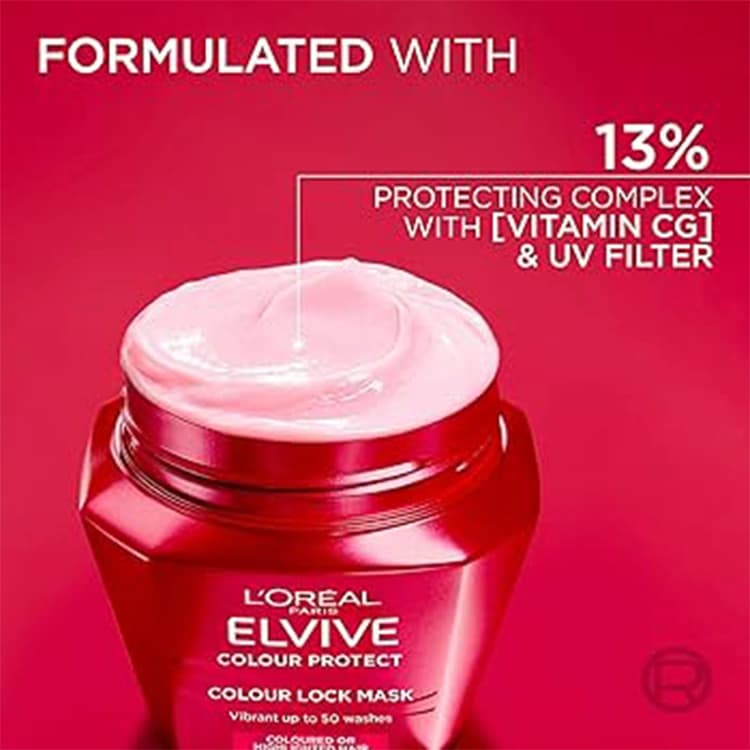 ماسک مو Loreal مدل Elseve Color Vive حجم 300 میلی لیتر — تصویر ۴