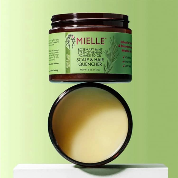 کرم مو Mielle مدل Rosemary Mint Pomade To Oil وزن 142 گرم — تصویر ۳