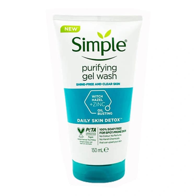 ژل شوینده صورت Simple مدل Purifying حجم 150 میلی لیتر — تصویر ۲