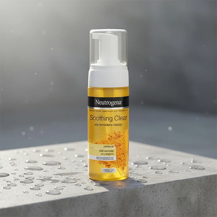 فوم شوینده صورت Neutrogena مدل Soothing Clear حجم 150 میلی لیتر — تصویر ۳