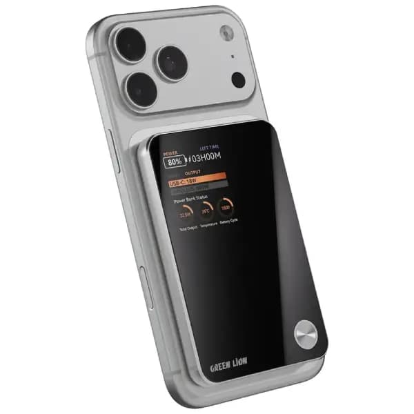 پاوربانک 20 وات 5000 هزار مگ سیف گرین لاین مدل Green Lion G-Mag 3-In-1