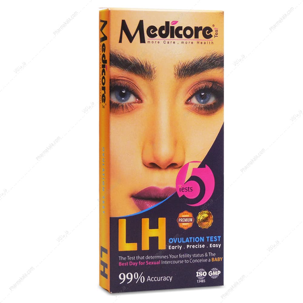 تست تخمک گذاری LH مدیکور 5 عددی