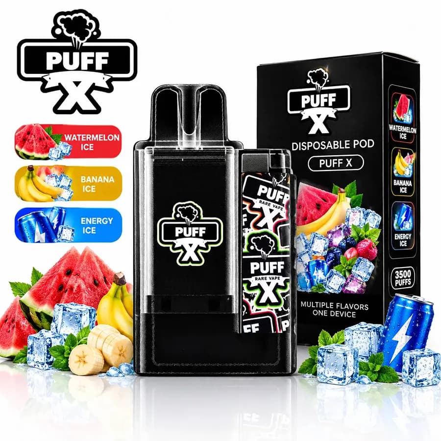 پاد یکبار مصرف پاف ایکس Puff X – ۷۰۰۰ پاف (۲ کارتریج ۳۵۰۰) — تصویر ۲