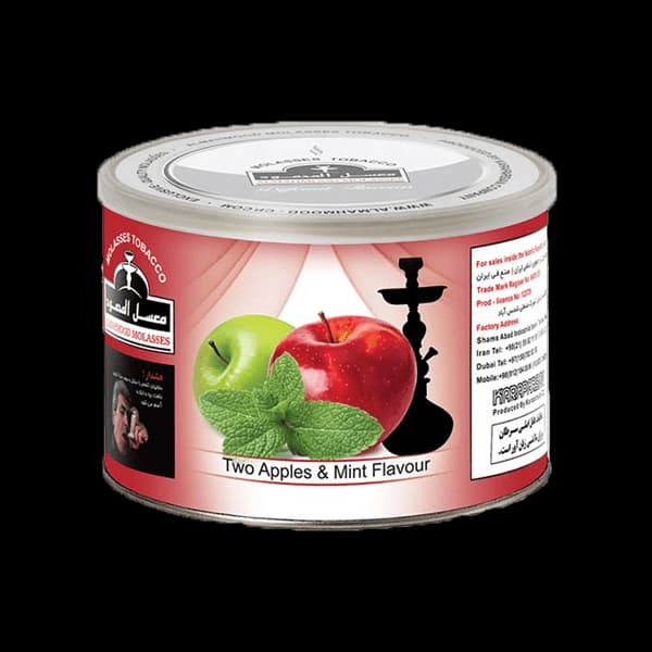 تنباکو قلیان المحمود دوسیب نعنا Almahmood two apples & mint hookah tobacco