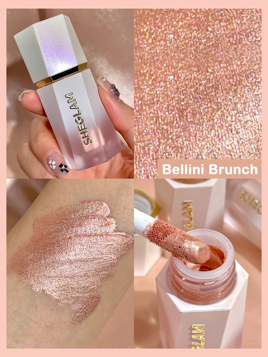 هایلایتر مایع شیگلم Bellini Brunch مدل Glow Bloom — تصویر ۳