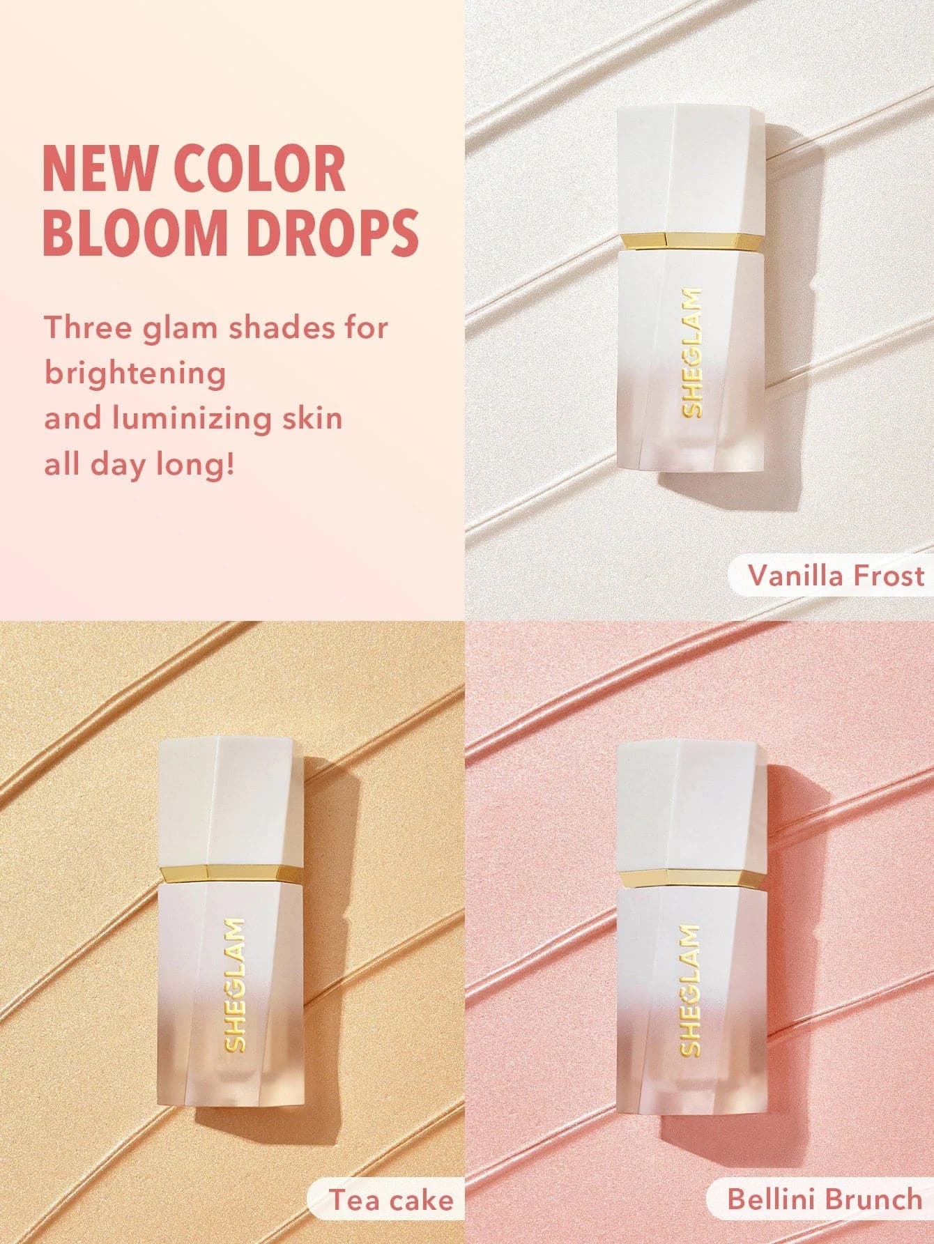 هایلایتر مایع شیگلم Bellini Brunch مدل Glow Bloom — تصویر ۲