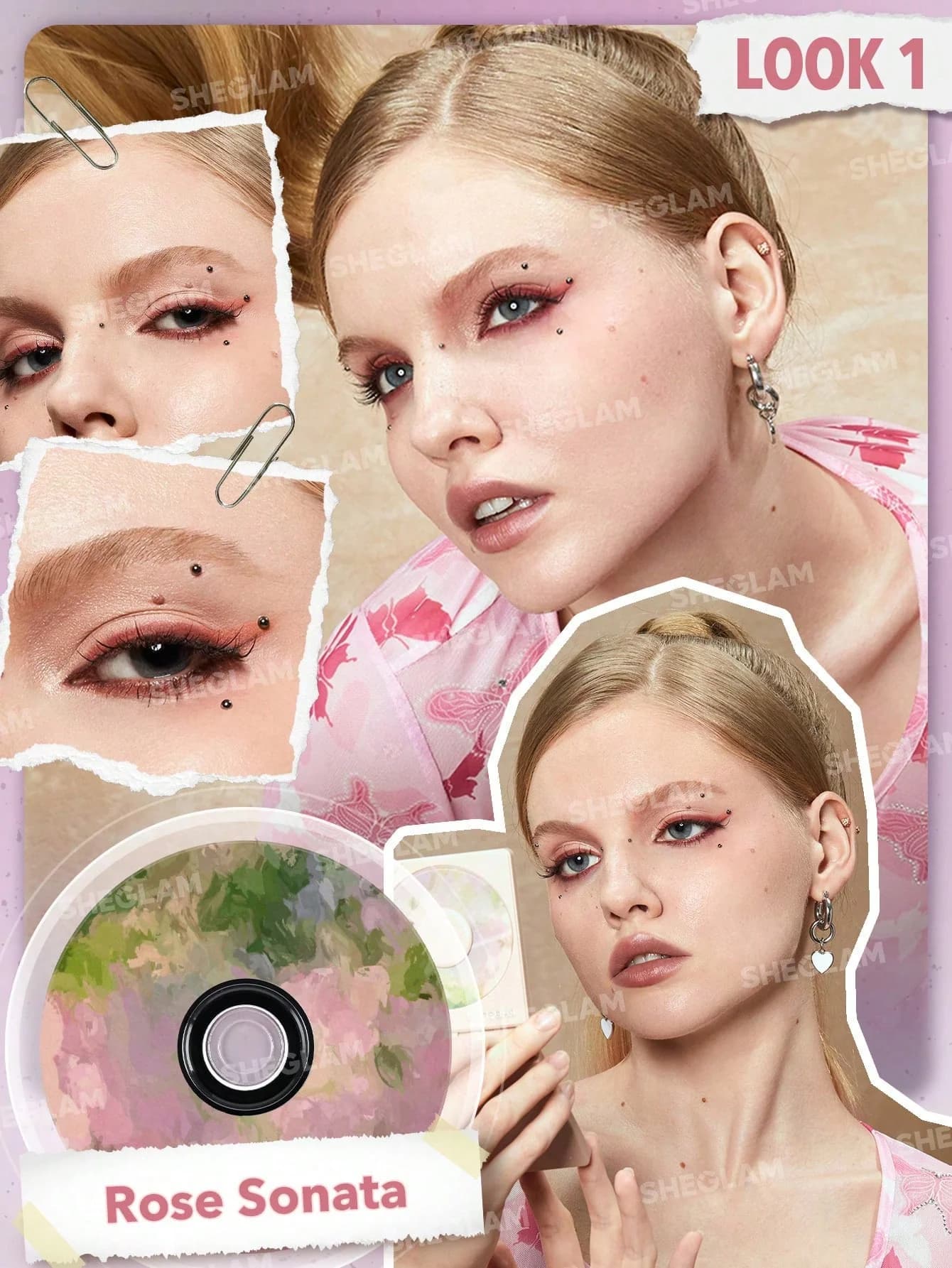 پالت سایه شیگلم رز سوناتا SHEGLAM Rose Sonata — تصویر ۵