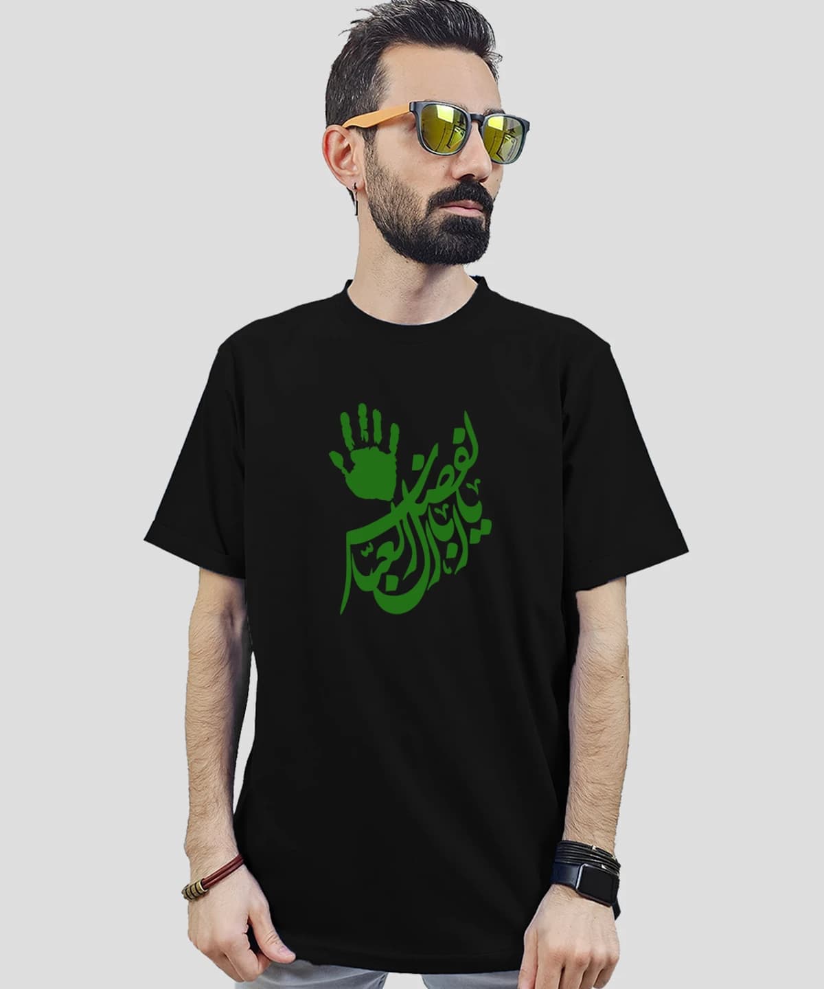 تیشرت مردانه و زنانه مذهبی طرح یا اباالفضل عباس کد 495 — تصویر ۲