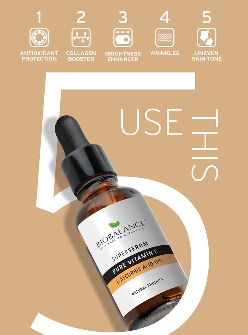 سوپر سرم ویتامین C بیوبالانس 30 میل BioBalance Vitamin C Super Serum 30ml — تصویر ۲
