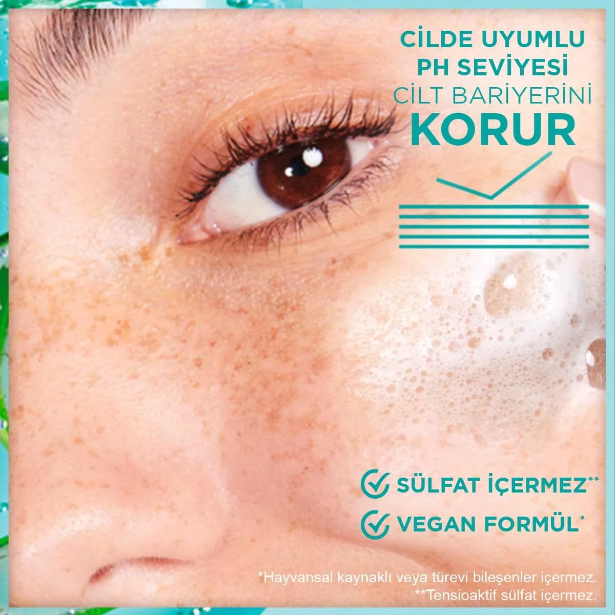 ژل شست و شوی گارنیر فاقد سولفات هیالورونیک آلوورا نرمال و خشک حجم 250 میلی — تصویر ۵