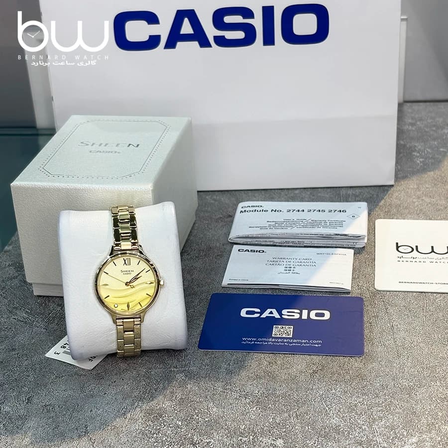 ساعت مچی زنانه شین SHEEN کاسیو |CASIO SHE-4550G-9A — تصویر ۴