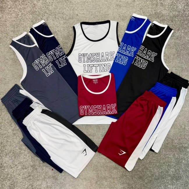 ست مردانه حلقه ای و شلوارک Gymshark کد 51112 تکی — تصویر ۲